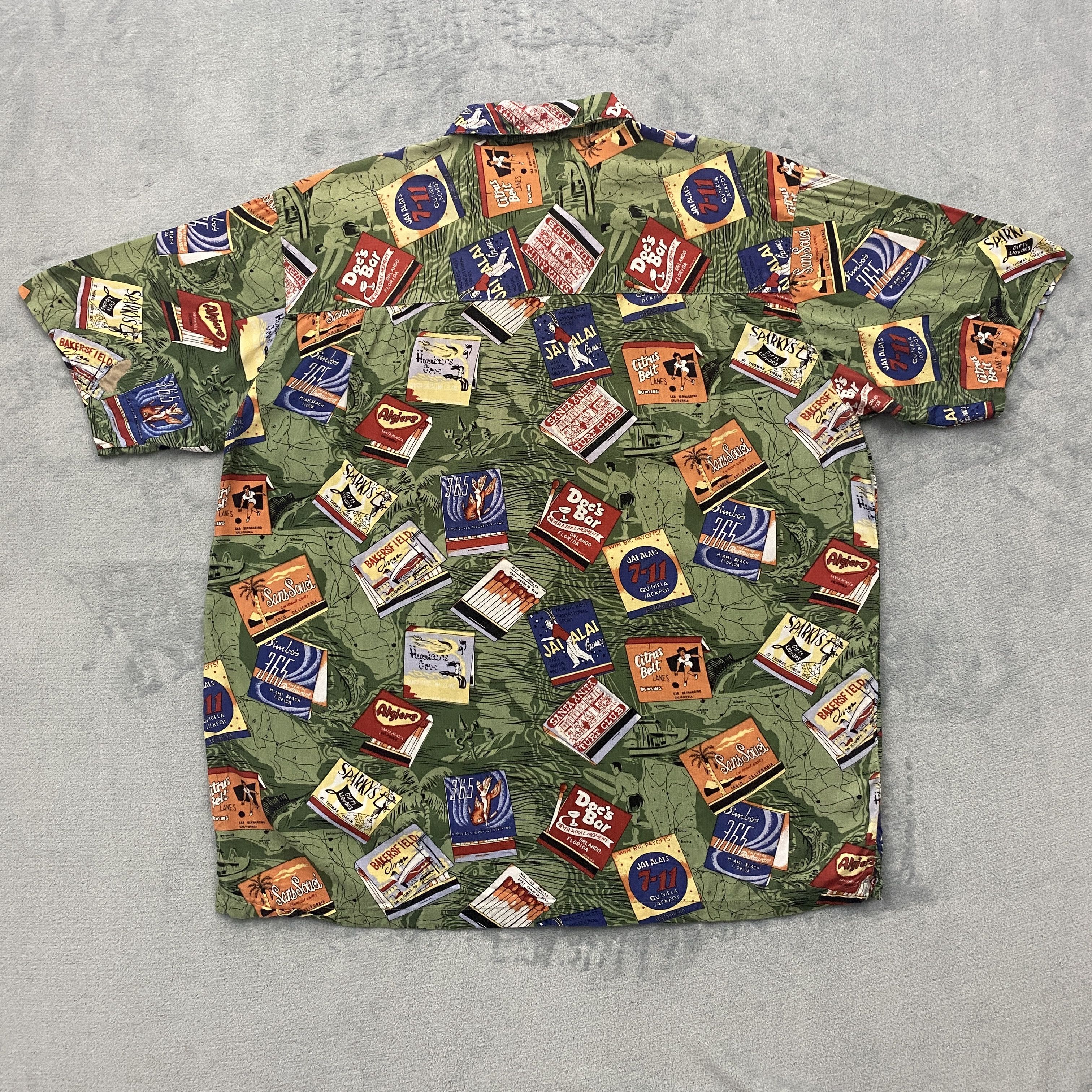 Other KAD Shirt Men Short Sleeve Vintage CA & FL Matchbooks Size US XL / EU 56 / 4 - 9 Thumbnail