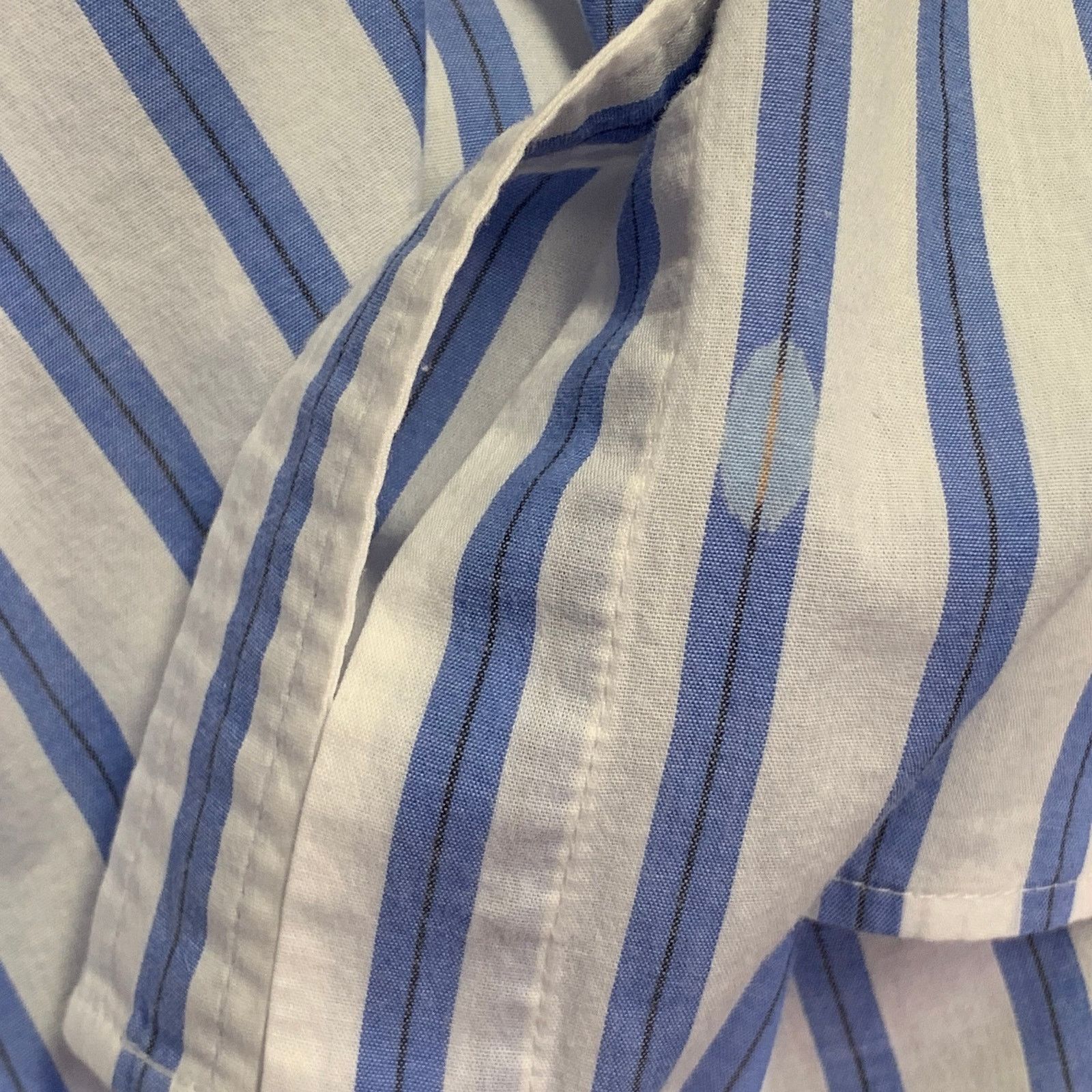 Equipment EQUIPMENT Blue White Cotton Stripe Button Down Collar Shirt Size L / US 10 / IT 46 - 6 Thumbnail