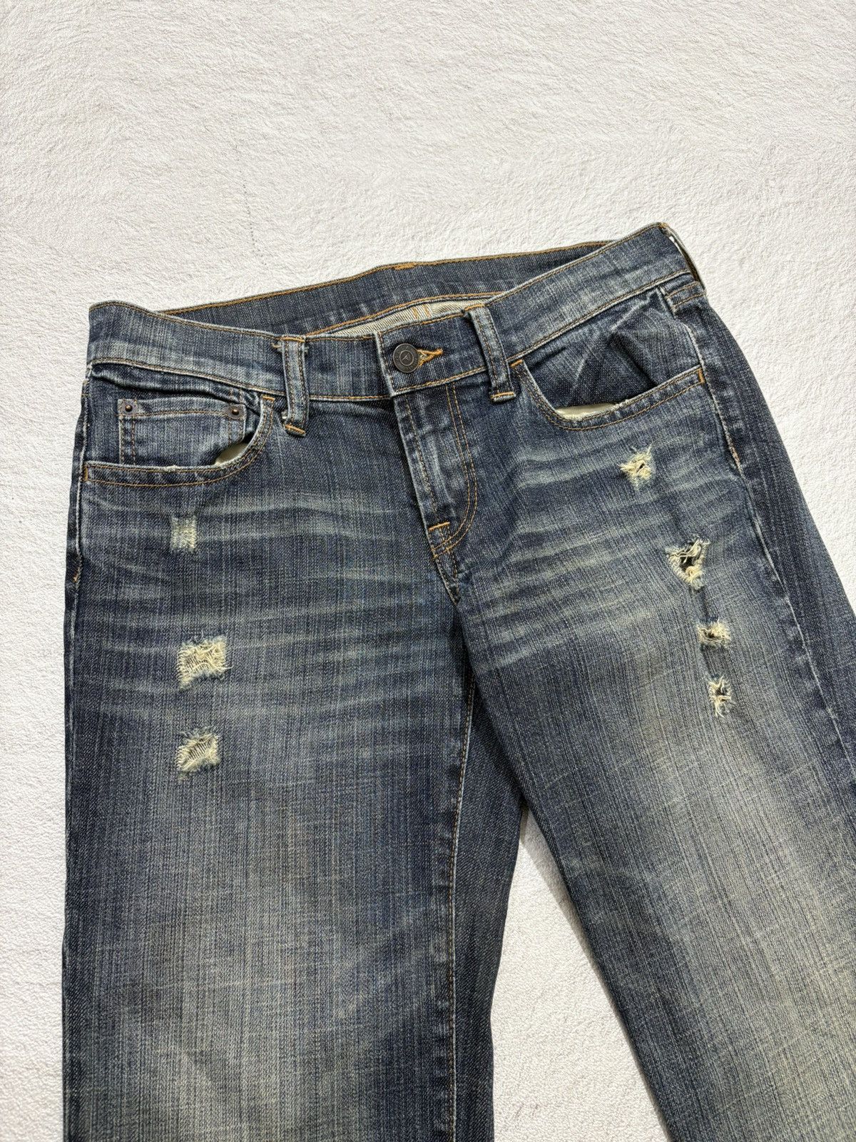 If Six Was Nine 2000s Flared gola japan denim pants y2k style Size US 28 / EU 44 - 3 Thumbnail
