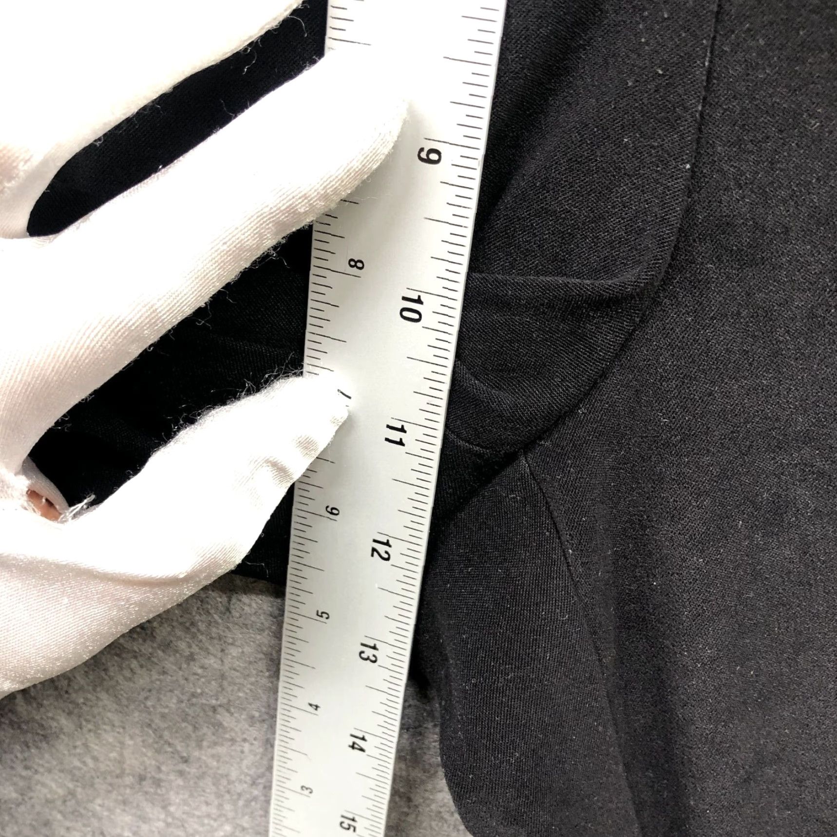 Orvis Orvis Womens Pants 8P Black Faux Suede Pull On Cropped Zipper Pocket Wide-Leg Relaxed Size 30" / US 8 / IT 44 - 7 Thumbnail