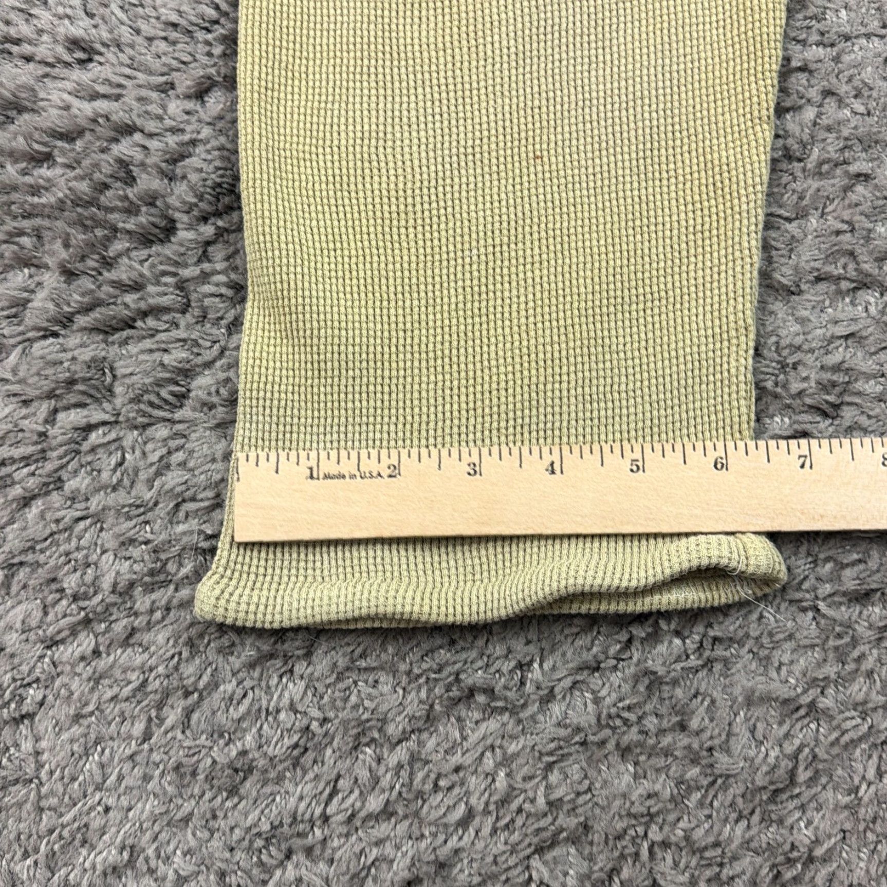 Vintage VINTAGE Fitigues Pants Womens M Beige Cotton 100% Waffle Knit High Rise Straight Rise 23x30 USA Regular Chino Casual Mens Womens Boys Girls Size 32" / US 10 / IT 46 - 7 Thumbnail