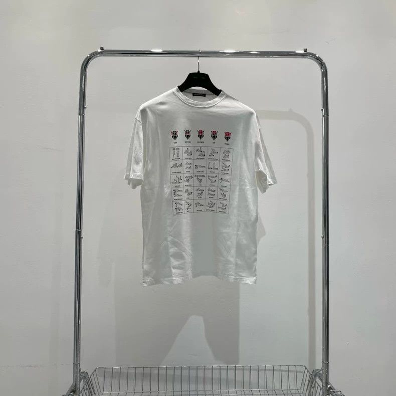 Balenciaga Balenciaga Gymnastic printed short sleeve Size US XS / EU 42 / 0 - 1 Thumbnail
