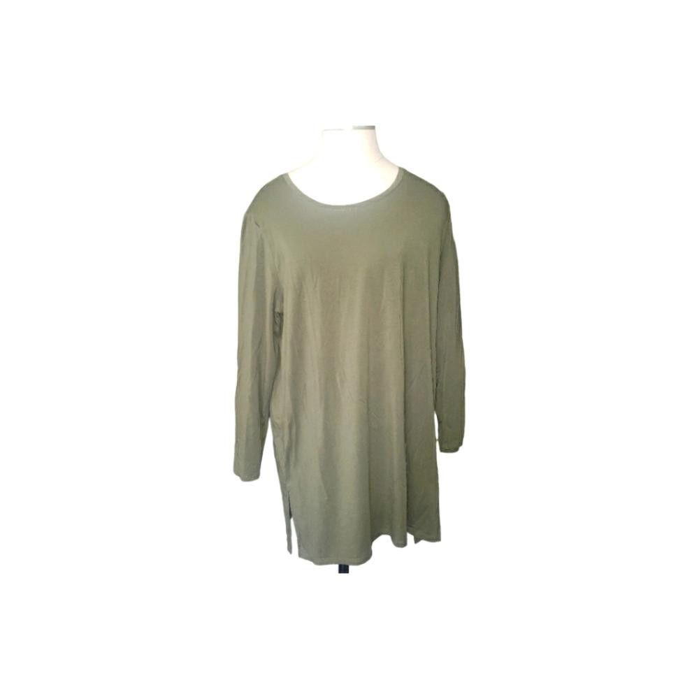 Chicos CT709 Chico's Ultimate Long Sleeve Olive Tee L Size L / US 10 / IT 46 - 1 Thumbnail