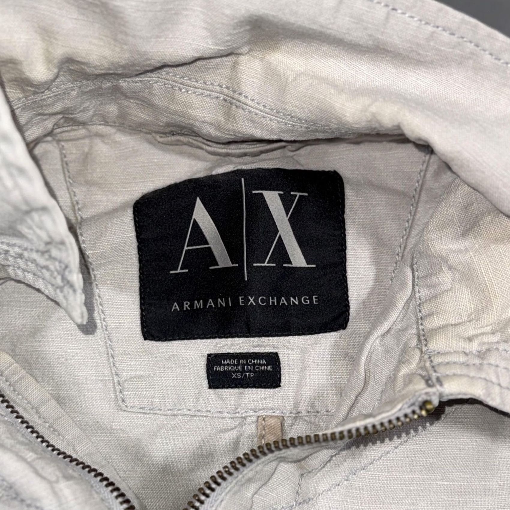 Armani Exchange Armani Exchange Jacket Womens XS White Quilted Zip Moto Pockets Casual Size XS / US 0-2 / IT 36-38 - 5 Thumbnail