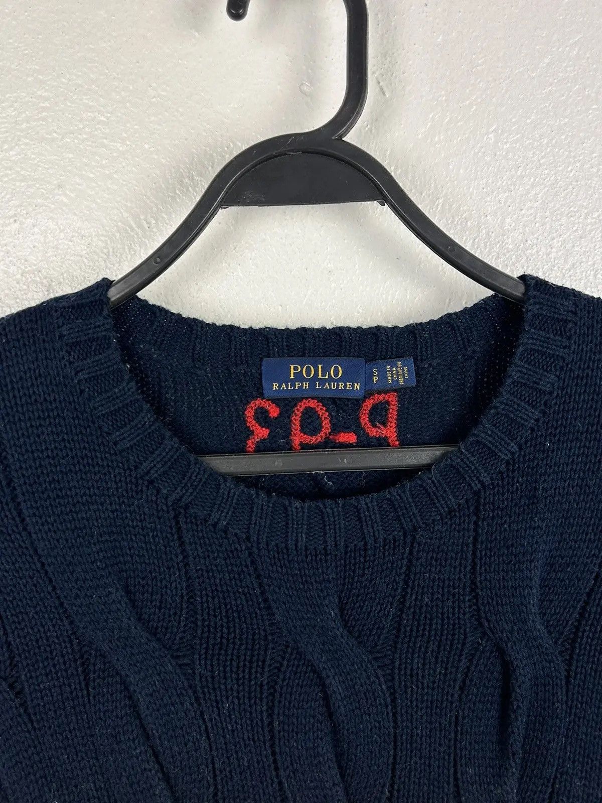 Polo Ralph Lauren Ralph Lauren P-93 Cable Knit Knitwear Striped Sweater Size US S / EU 44-46 / 1 - 3 Thumbnail