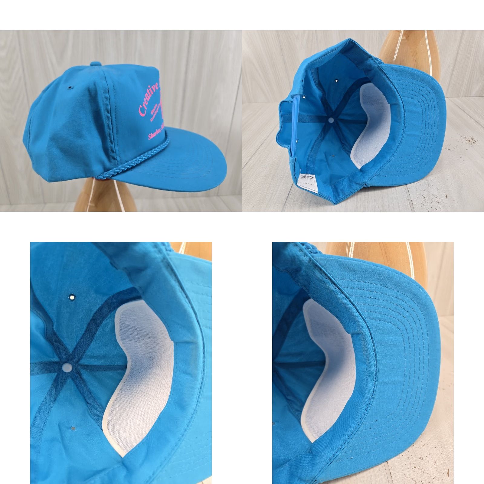 Roper VINTAGE Creative Ministries Rope Hat Trucker Hat Teal Illusion Ventriloquism Blue One Size Men Mens Size ONE SIZE - 9 Thumbnail