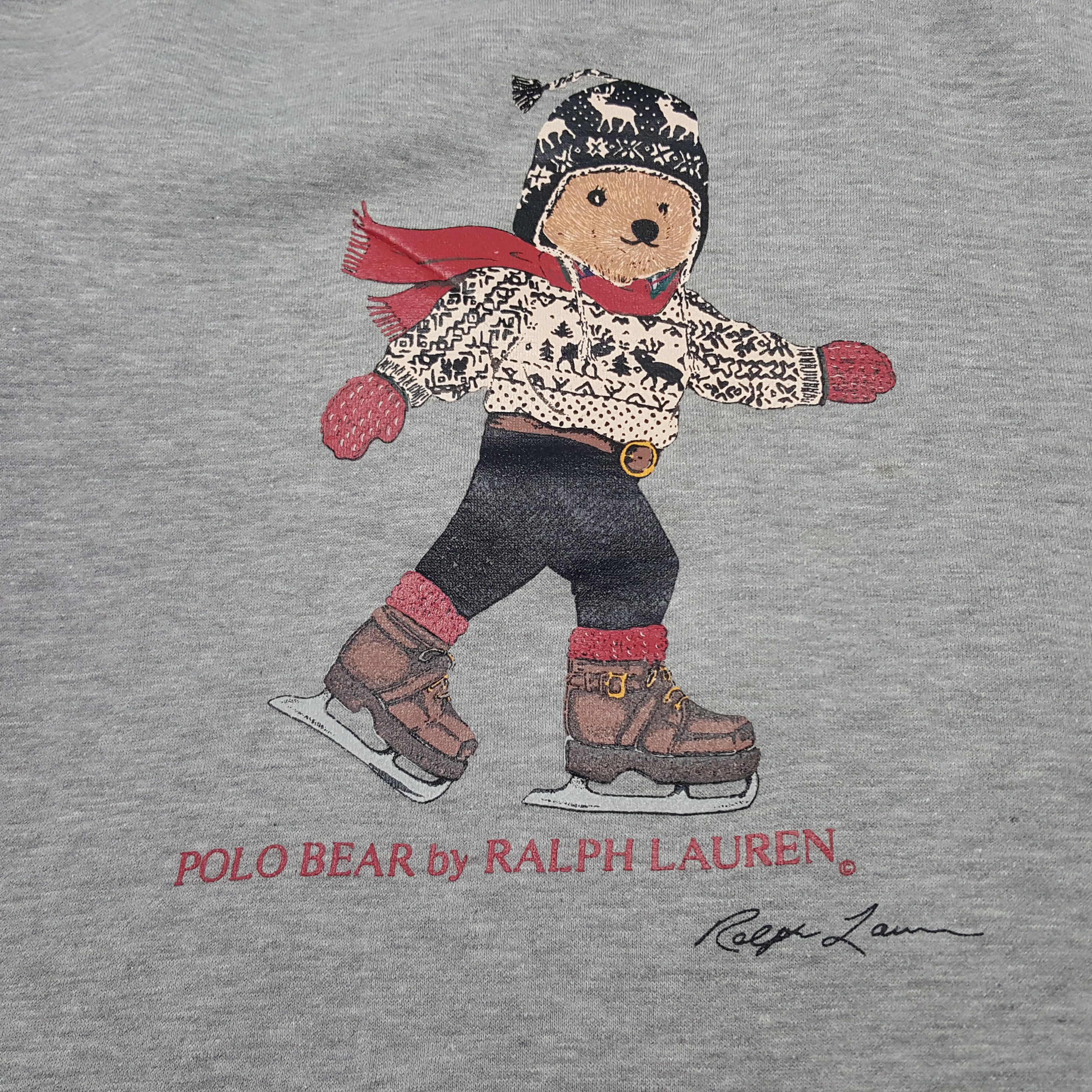 Polo Ralph Lauren × Vintage Vintage Polo Bear By Ralph Lauren Bear Sweatshirt Hoodies Size US M / EU 48-50 / 2 - 8 Thumbnail