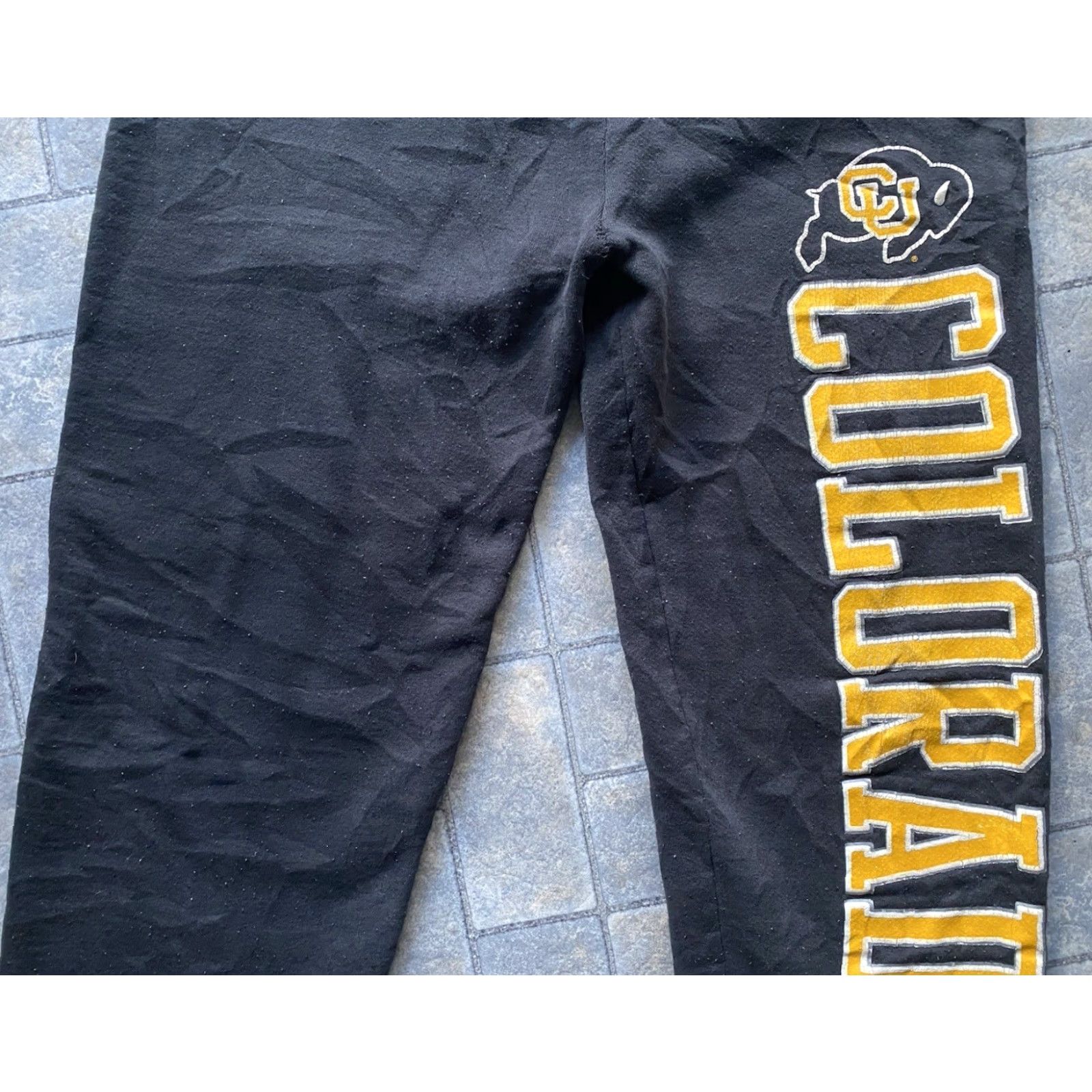 Jerzees VTG Jerzees Super Sweats Sweatpants Men’s M USA Made Colorado Buffaloes CU Black 1980s Decade Mens Size US 31 - 5 Thumbnail