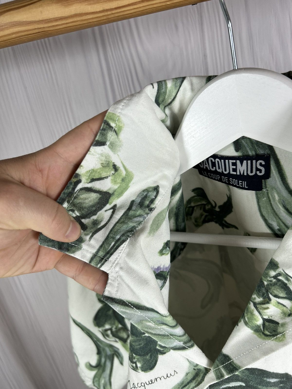 Jacquemus Jacquemus Le Coup De Soleil S/S 2020 Artichoke Print Shirt Size US M / EU 48-50 / 2 - 13 Thumbnail