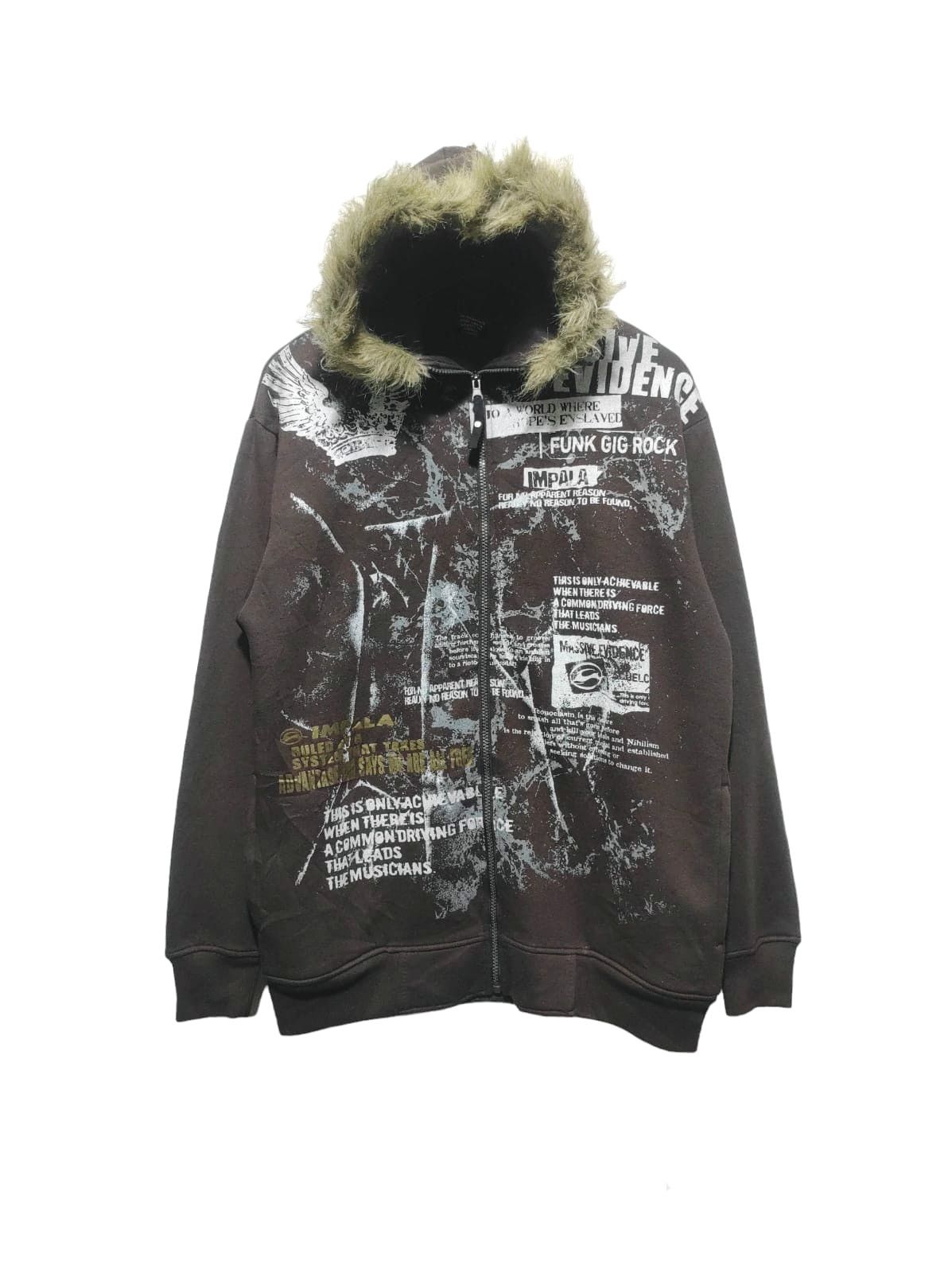 Pre-owned Hysteric Glamour X If Six Was Nine Impala Fur Zip Up Hoodie Poem If Six Was Nine Style In Brown