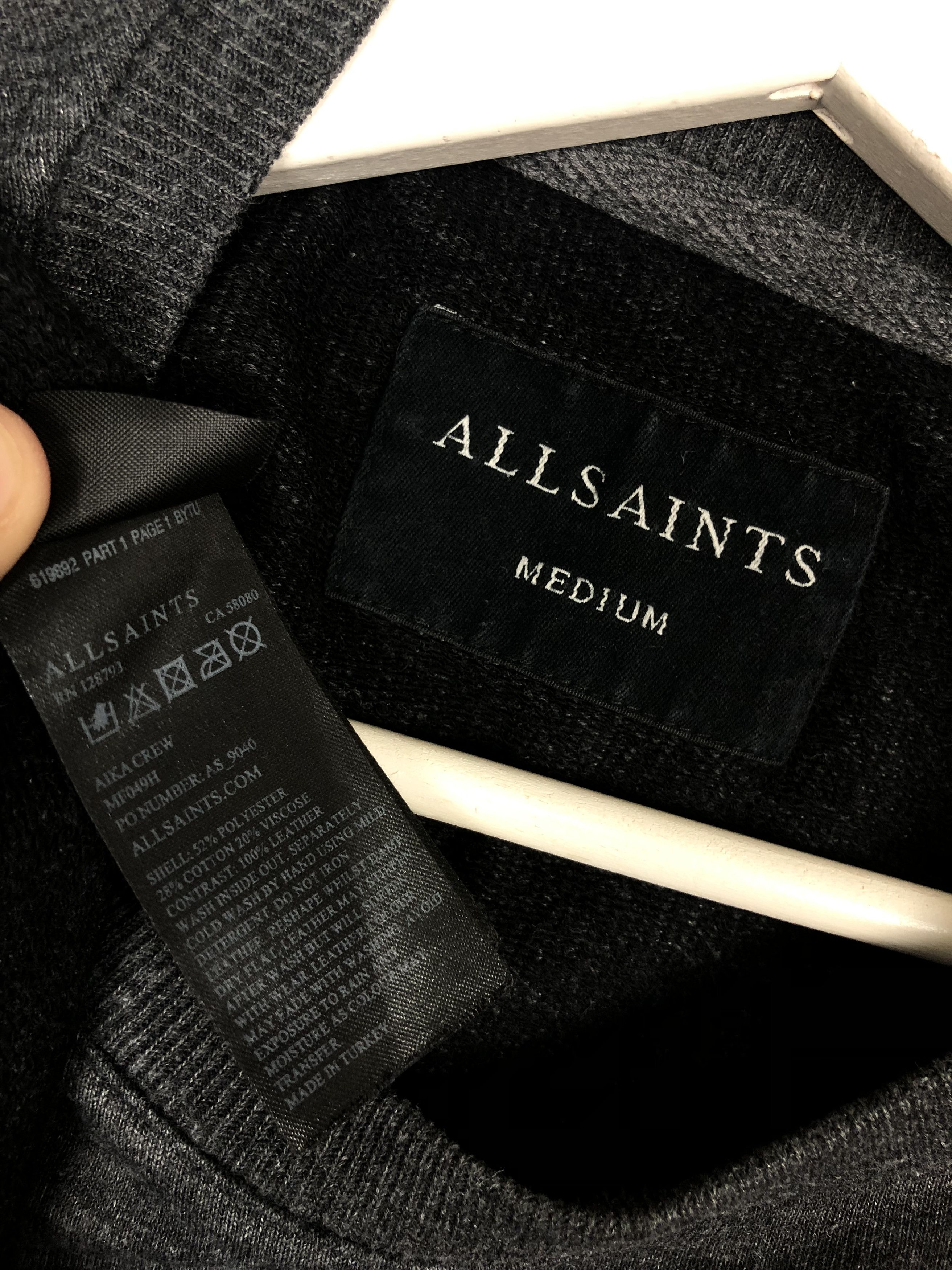 Allsaints Allsaints Sweatshirt Aika Crew Gray size M Size US M / EU 48-50 / 2 - 10 Thumbnail