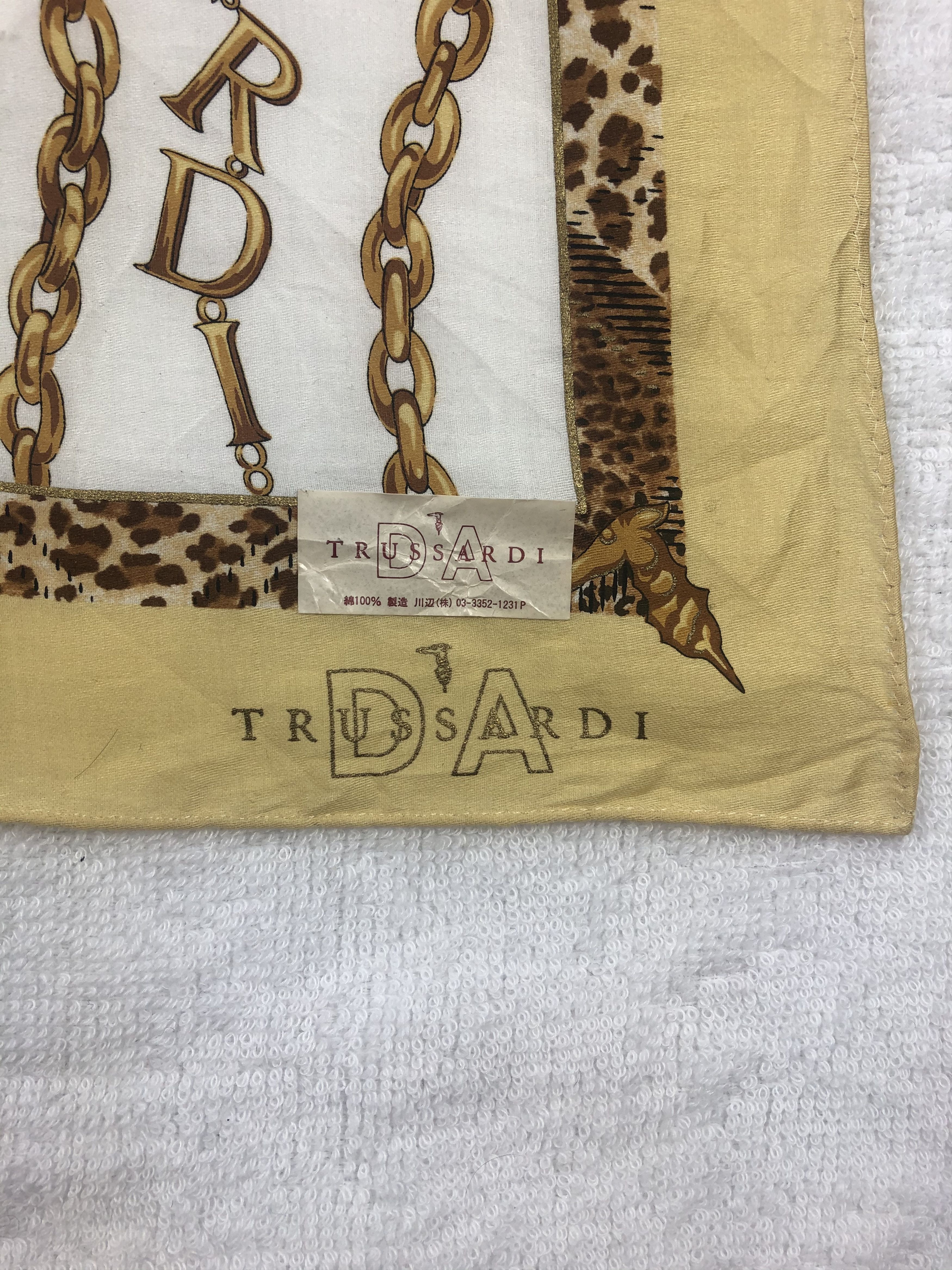 Trussardi × Vintage Trussardi Bandana / Handkerchief / Neckerchief Size ONE SIZE - 4 Thumbnail