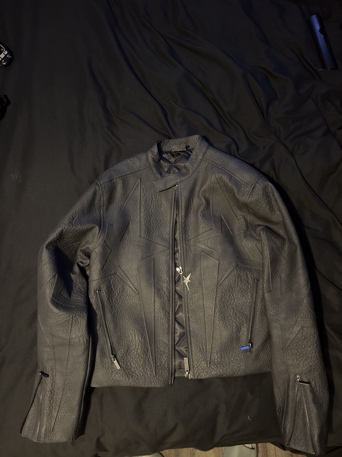 Pstar Leather Jacket in Black, Men's (Size M) — image 5 of 5