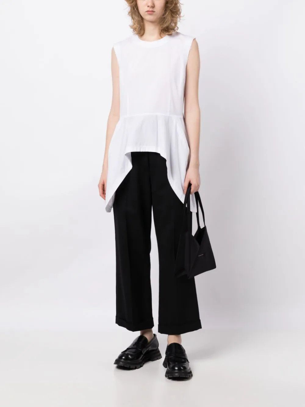 Comme des Garcons o1mle0824 Handkerchief Hem Top in White Size M / US 6-8 / IT 42-44 - 2 Thumbnail