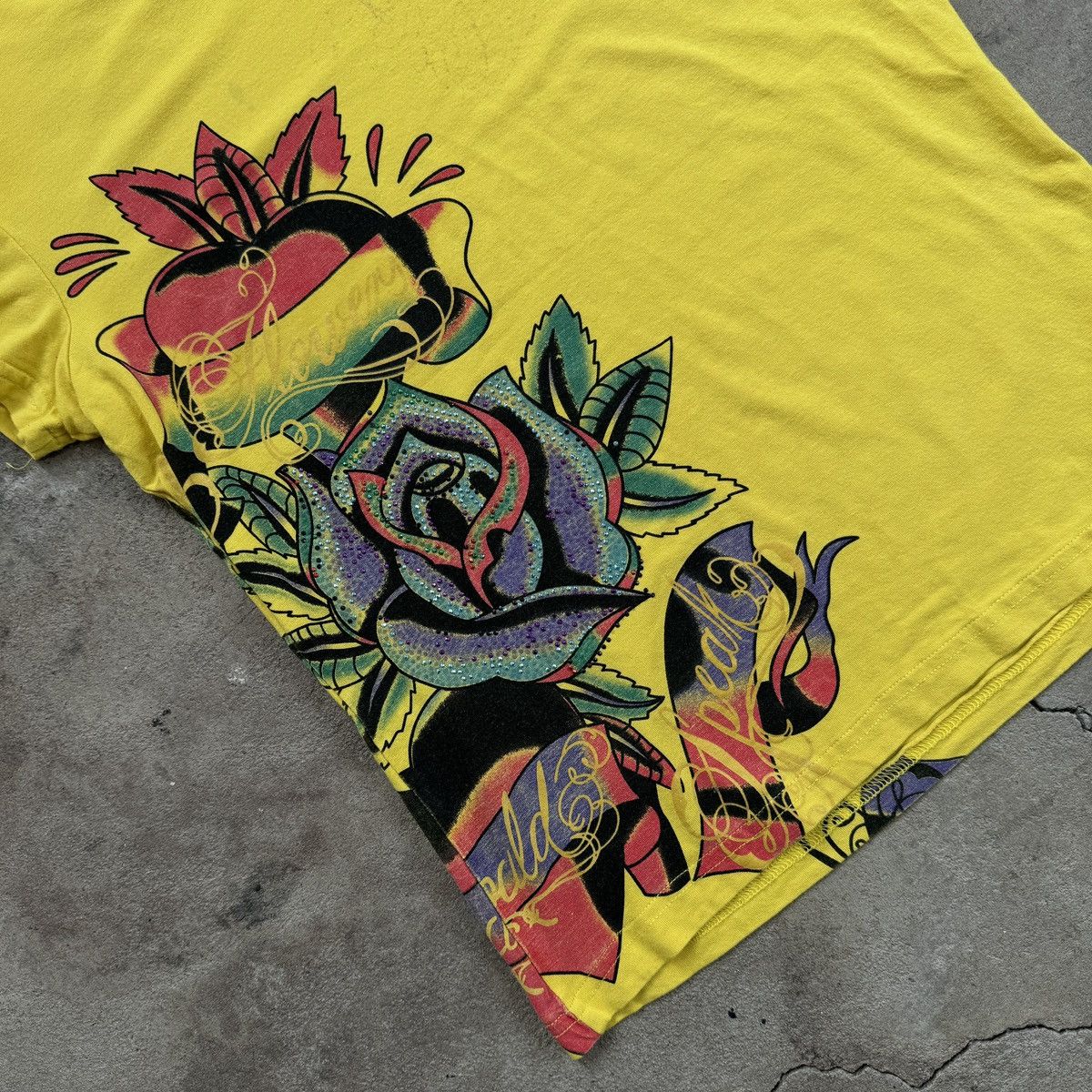 Christian Audigier Christian Audigier by Ed Hardy Printed Y2K T-Shirt Size M / US 6-8 / IT 42-44 - 3 Thumbnail