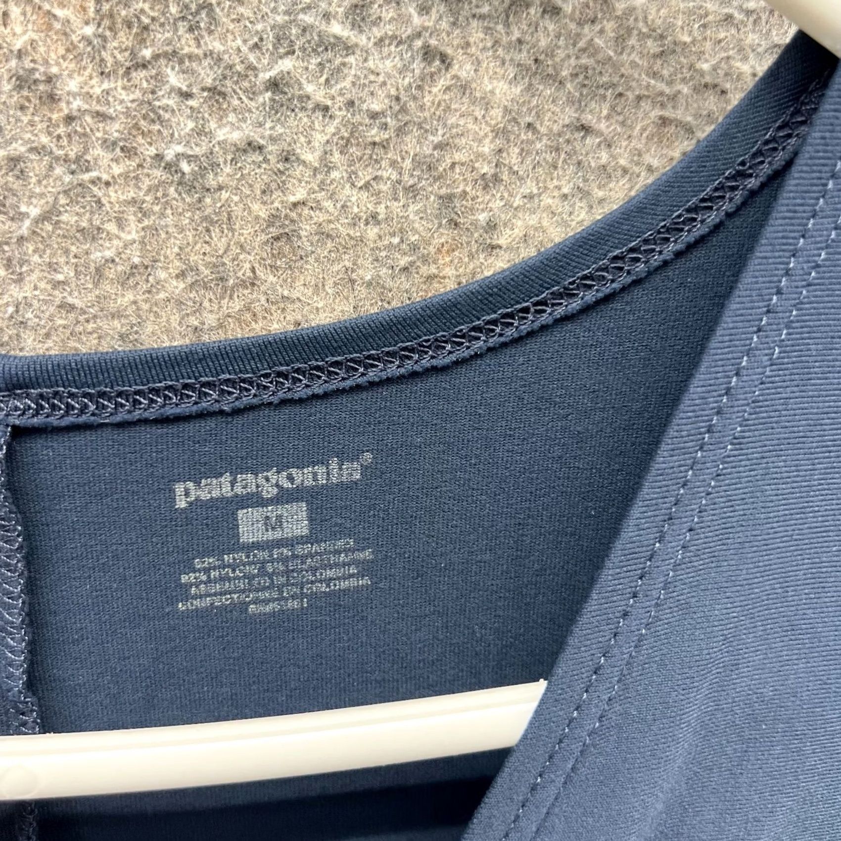 Patagonia Patagonia Dress Women Medium Blue Navy Sleeveless Knot Front Long Stretch Knit A-Line Sundress Casual Travel Summer Spring Size M / US 6-8 / IT 42-44 - 7 Thumbnail