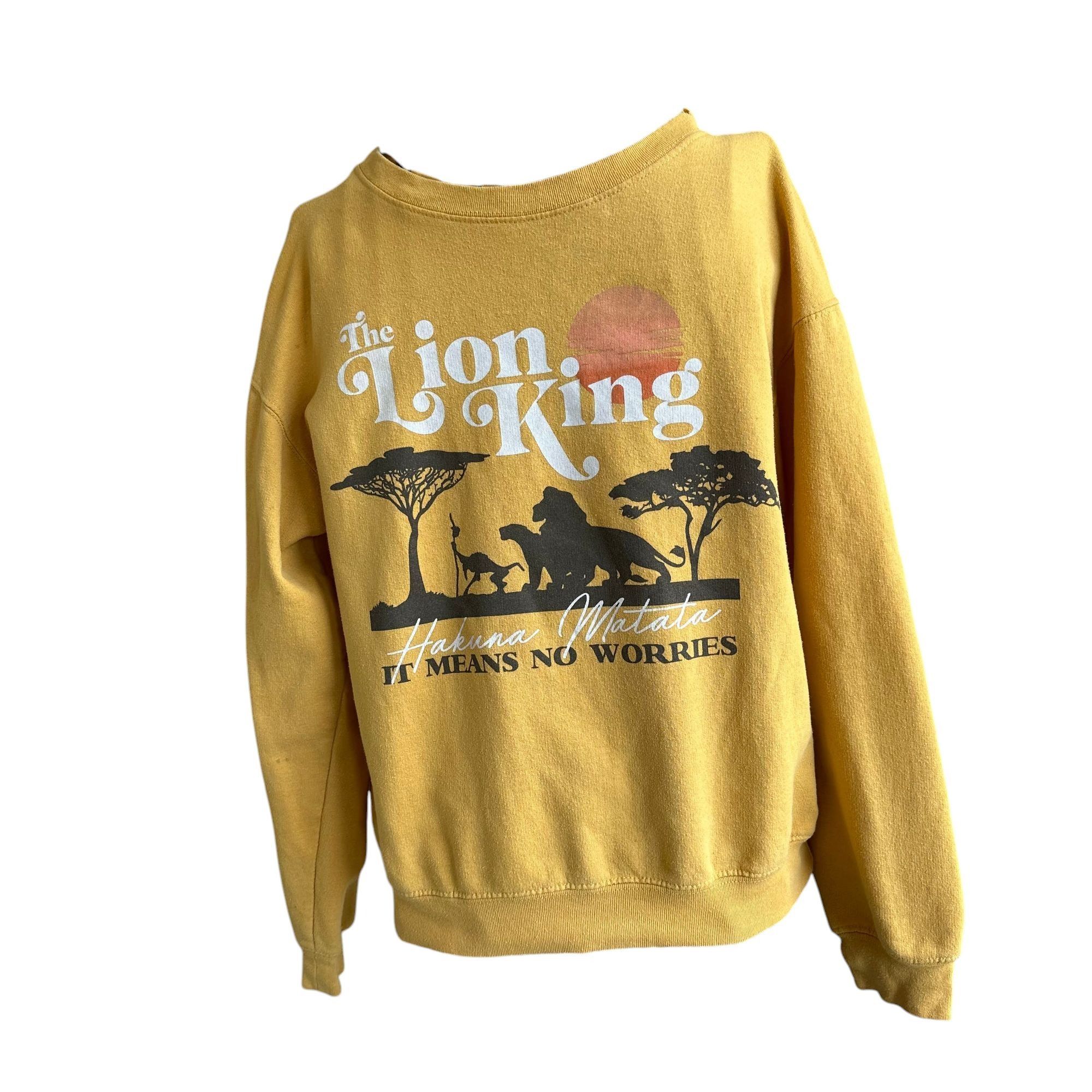 Disney × Vintage VTG Disney Lion King Sweatshirt Small Hakuna Matata No W Size US S / EU 44-46 / 1 - 1 Thumbnail