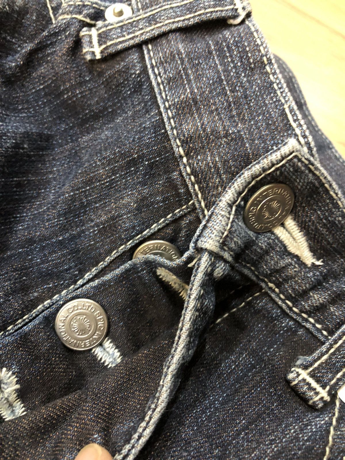 Tornado Mart Tornado Mart Flare Paint Splatter Faded Pocket Denim Size US 28 / EU 44 - 8 Thumbnail