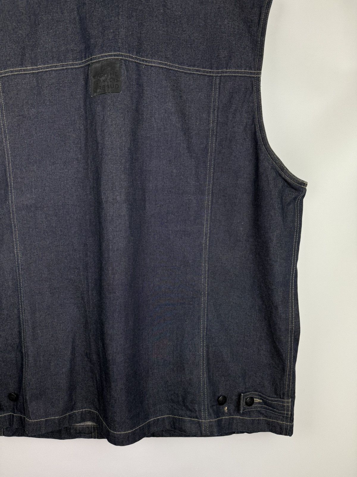 Marithe + Francois Girbaud × Vintage Marithe Francois Girbaud VTG Denim Trucker Vest Jacket Size US XXL / EU 58 / 5 - 16 Thumbnail