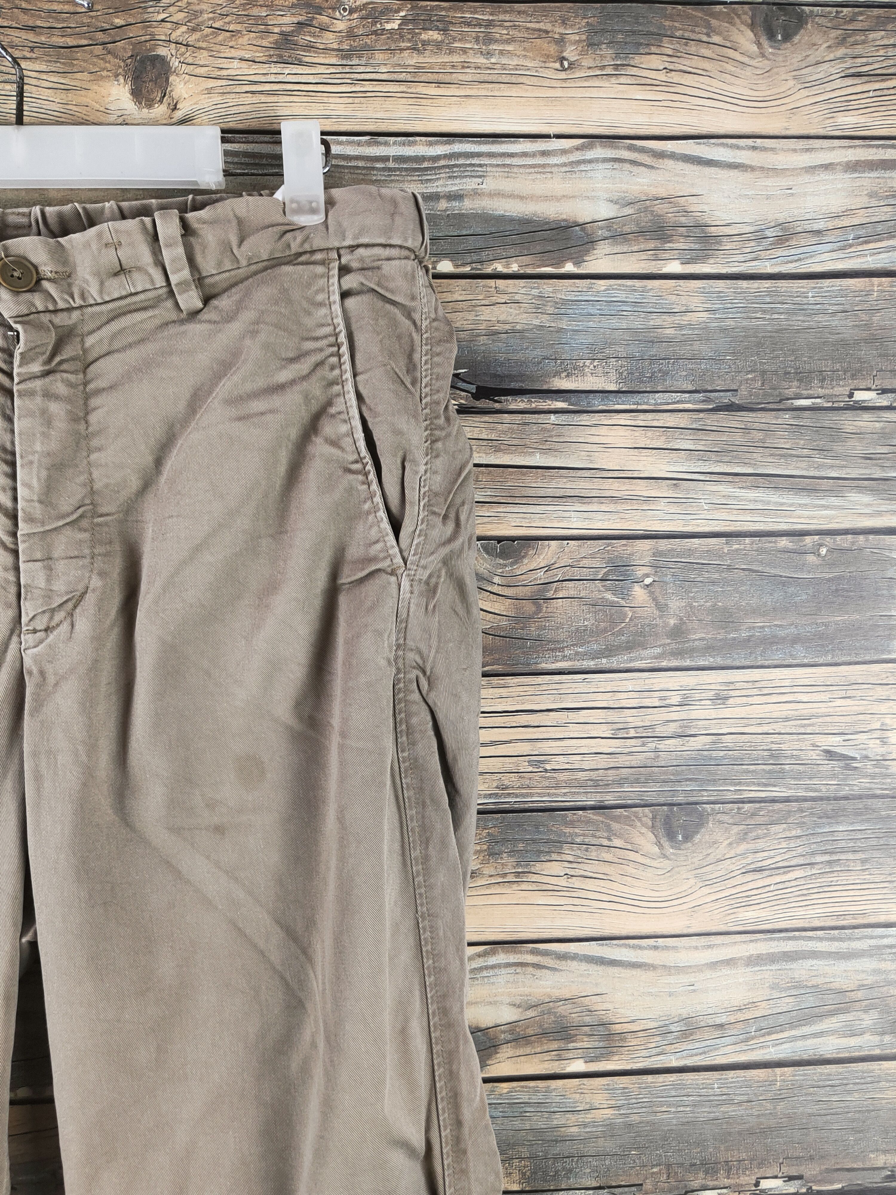 Japanese Brand DL Uniqlo Beige Multipocket Joggers #46-336 Size US 32 / EU 48 - 5 Thumbnail