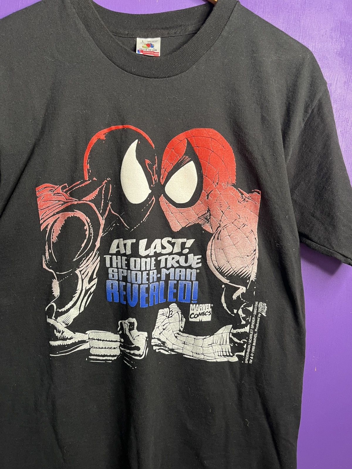 Marvel Comics × Vintage Vintage 1995 Marvel comics Spider-Man at last t-shirt Size US L / EU 52-54 / 3 - 3 Thumbnail