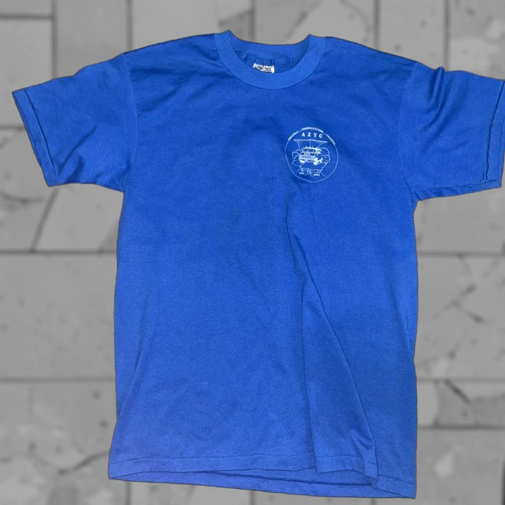 Vintage VINTAGE SINGLE STITCH Blue Arizona Thunderstorm Chasers T-Shirt Mens XL Size US XL / EU 56 / 4 - 1 Thumbnail