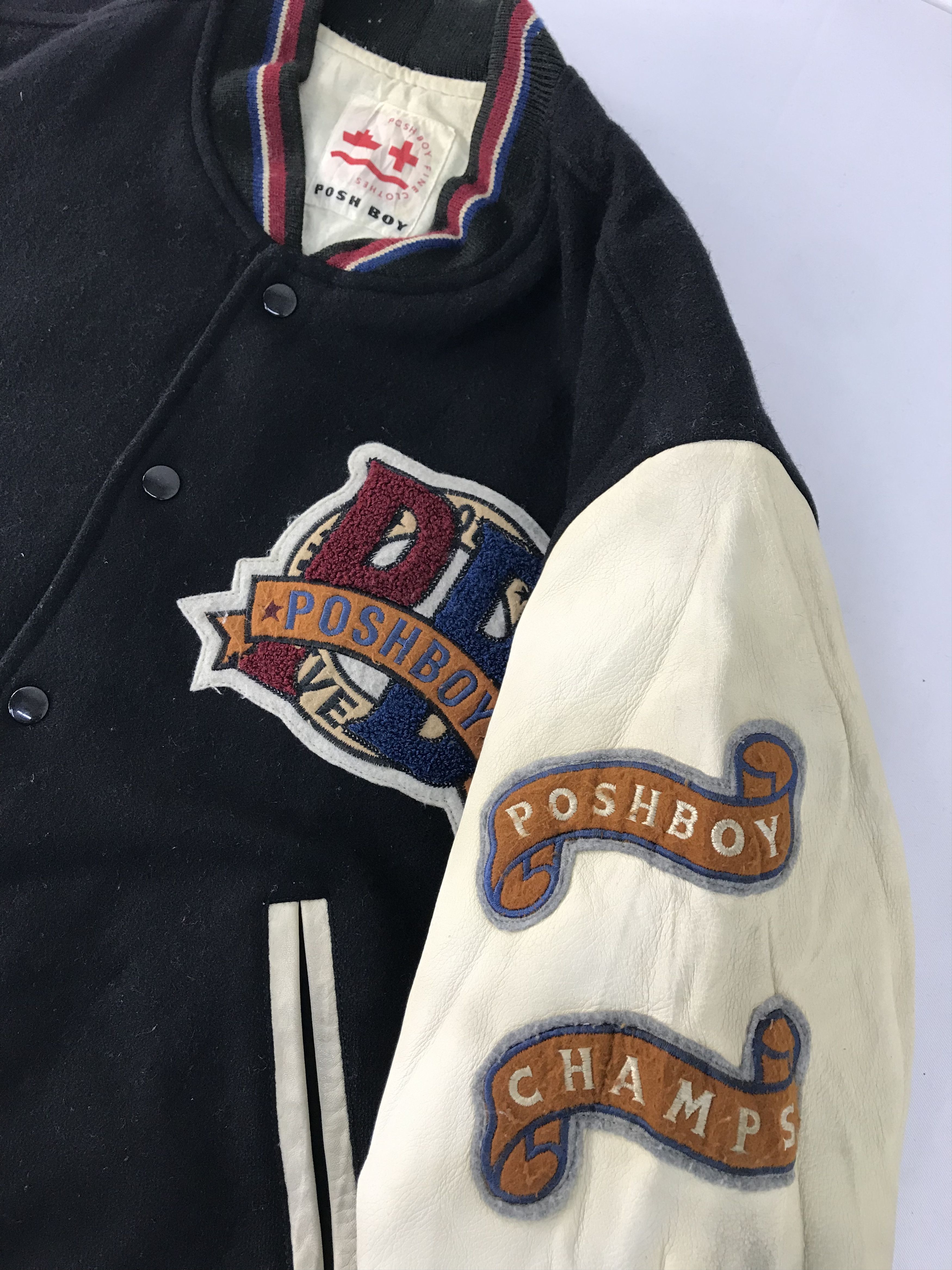 Genuine Leather Posh Boy Champs Varsity Jacket Leather Sleeve Padded Inner Size US M / EU 48-50 / 2 - 5 Thumbnail