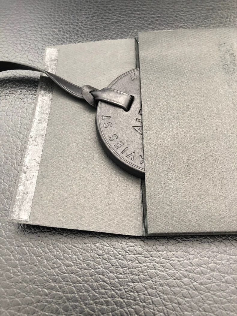 Hermes Dunhill Leather Luggage Tag for Travel-2506 Size ONE SIZE - 4 Thumbnail