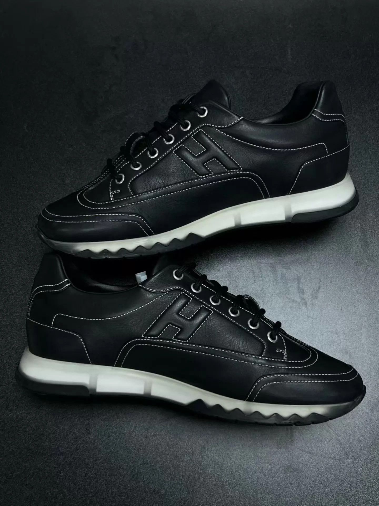 Hermes HERMES Trail Casual Sneaker Black 40 Size US 7 / EU 40 - 5 Thumbnail