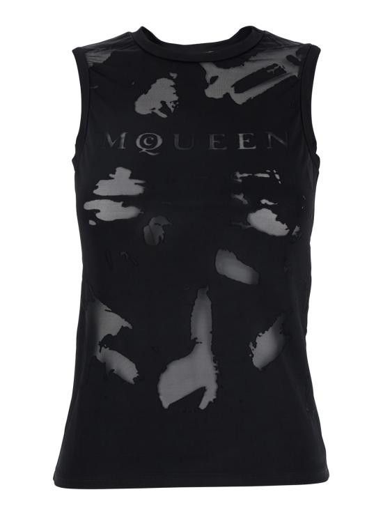 Alexander McQueen ALEXANDER MCQUEEN Women Tops 815574QCAL01000 Black Size M / US 6-8 / IT 42-44 - 1 Thumbnail