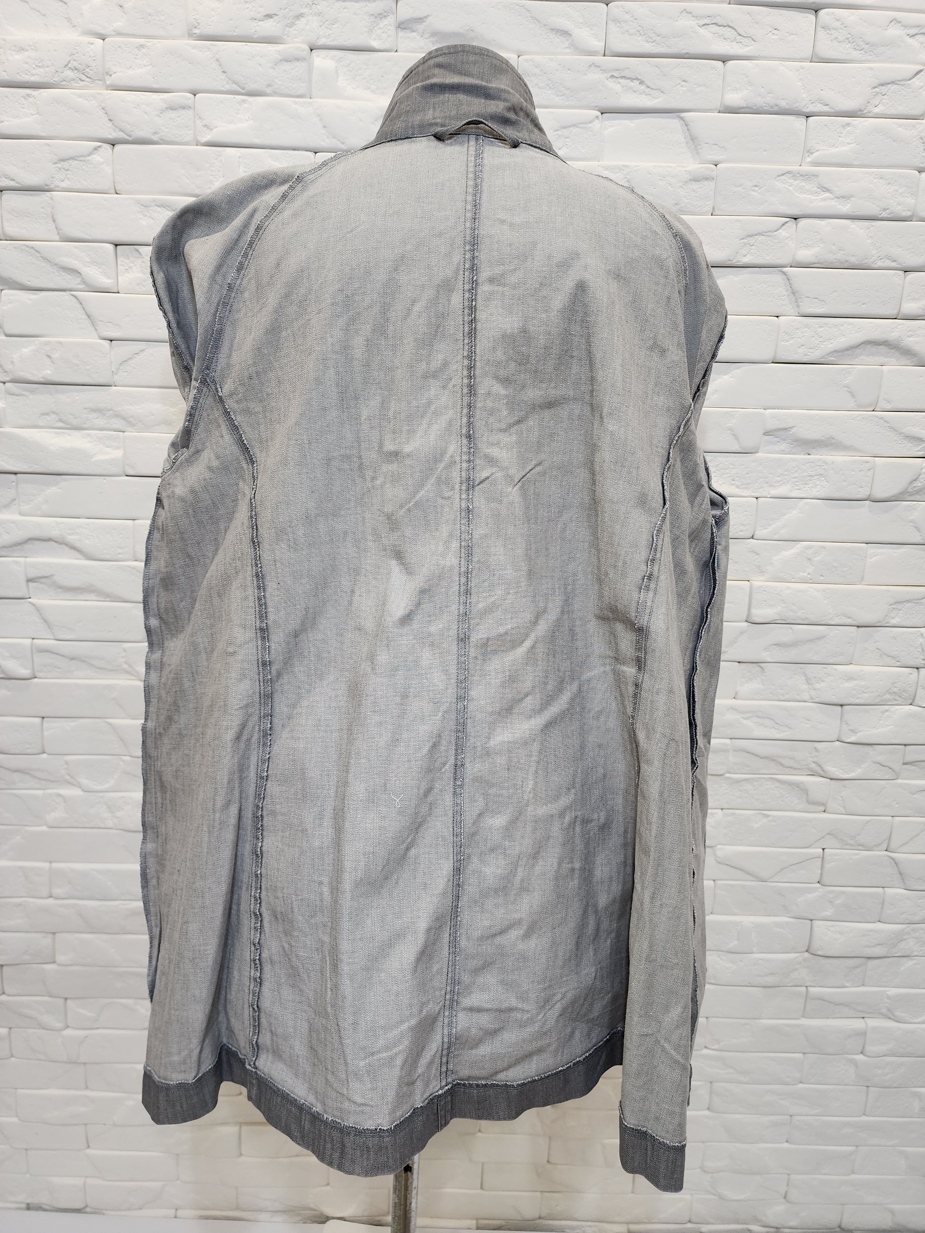 Other Women's gray denim jacket with snaps. Size XXL / US 16-18 / IT 52-54 - 7 Thumbnail