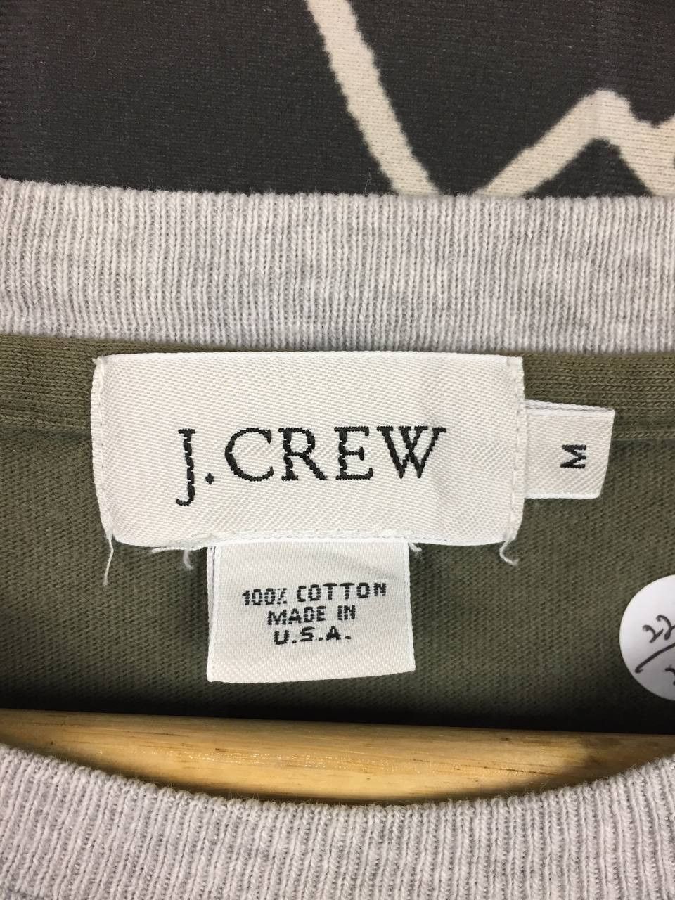 J.Crew Vtg J.Crew Made In Usa Retro Style Two-Tone Spell Out Tee Size US M / EU 48-50 / 2 - 13 Thumbnail