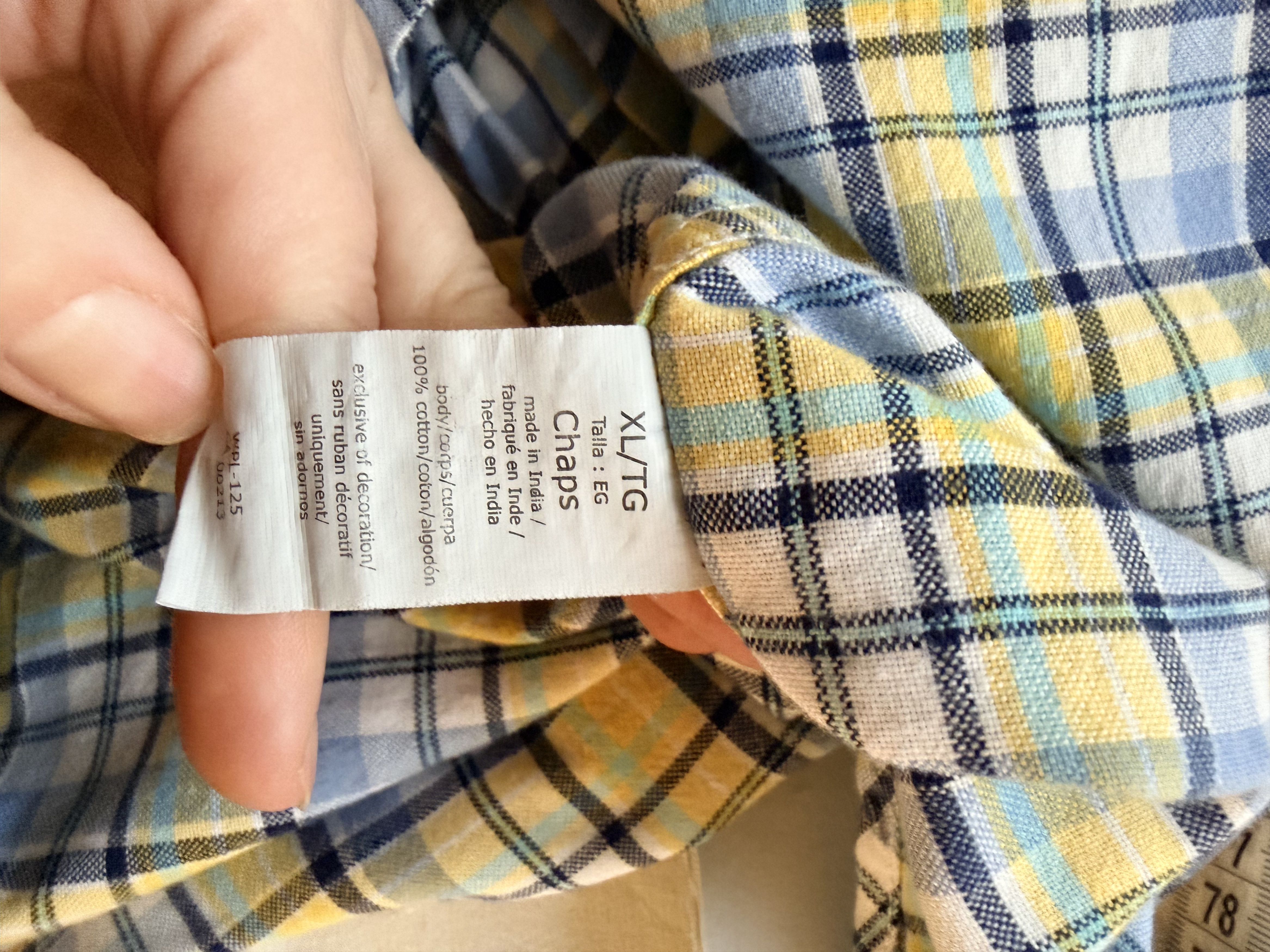Chaps Checkered long sleeve shirt Size US XL / EU 56 / 4 - 6 Thumbnail