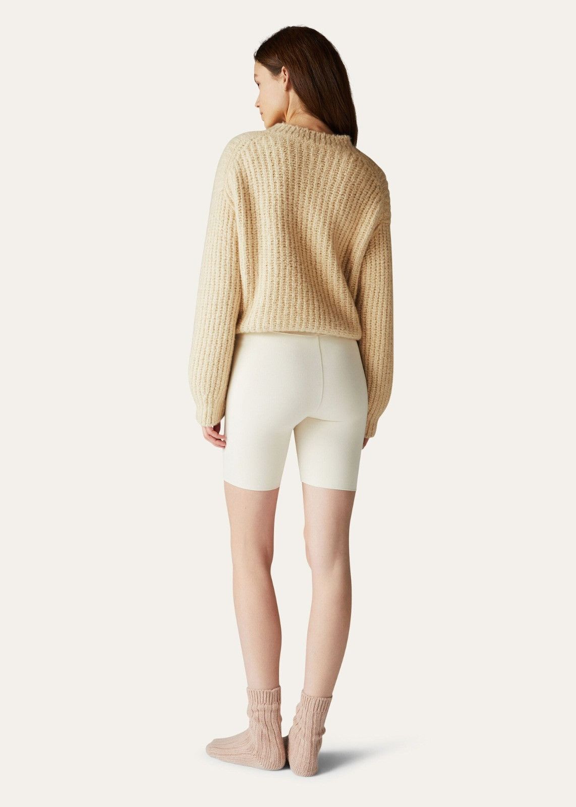 Loro Piana o1srvl11e1125 FAM6336 Cocooning Crewneck Sweater in Beige Size L / US 10 / IT 46 - 6 Thumbnail