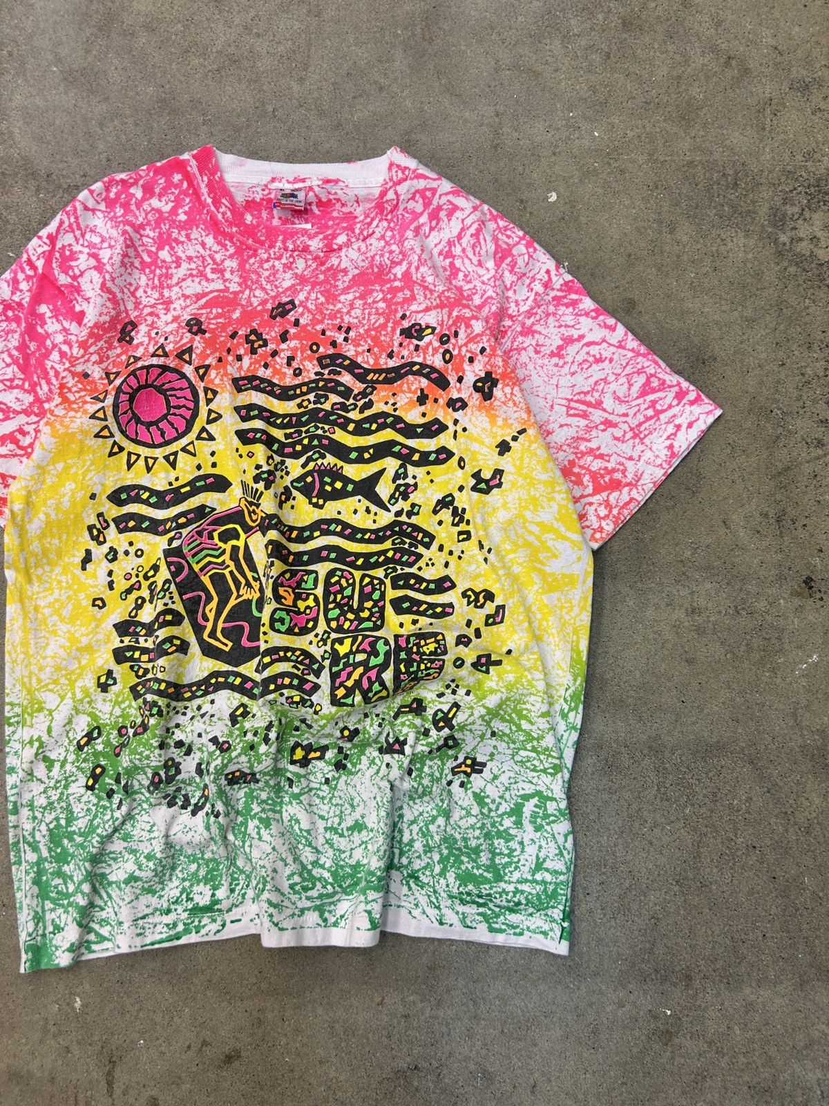 Vintage 90s Vintage Surf All Over Print Tee XL Size US XL / EU 56 / 4 - 2 Thumbnail