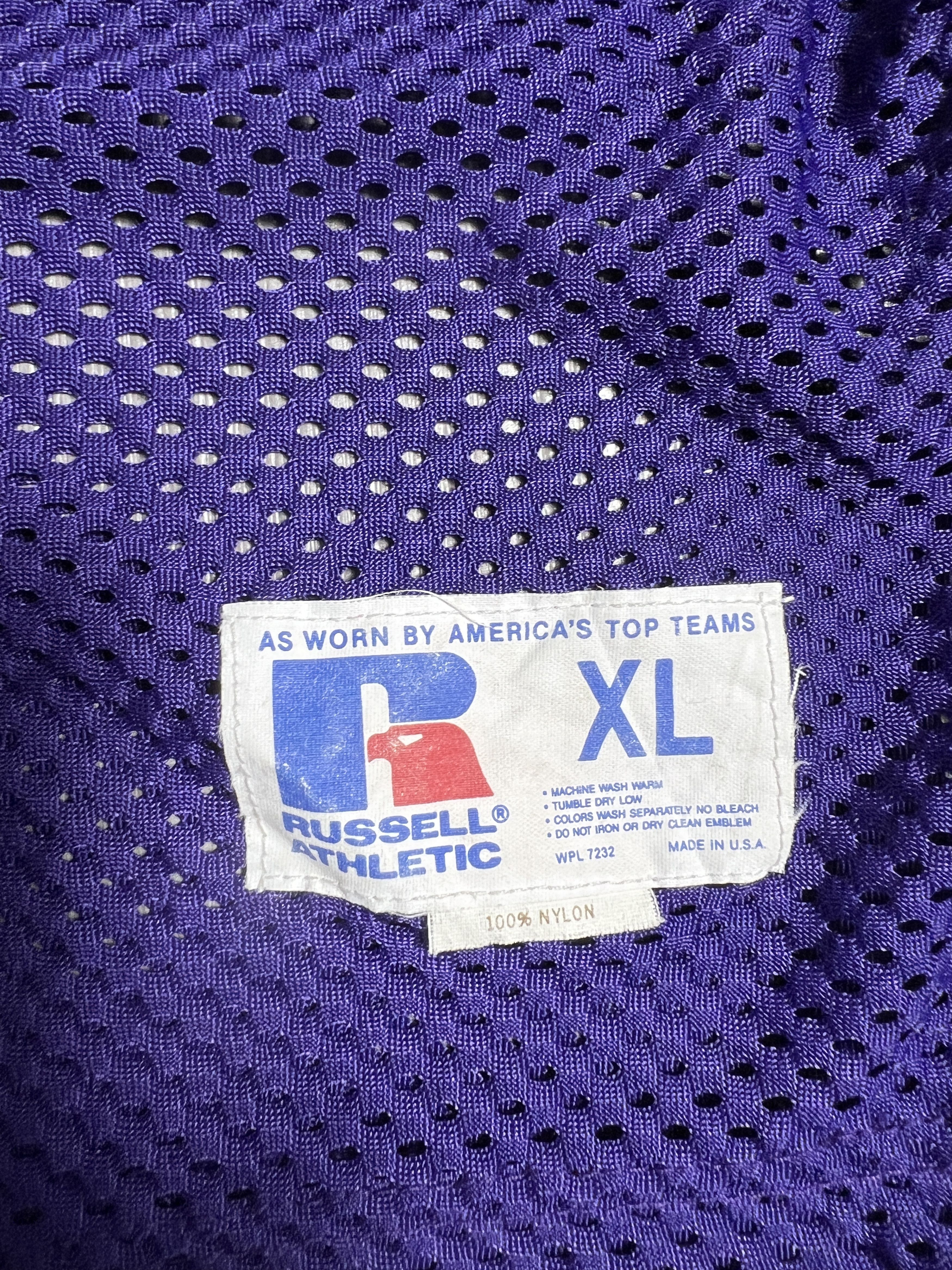 Russell Athletic Y2K Vintage Russell Athletic Purple Mesh Jersey (XL) GTME643 Size US XL / EU 56 / 4 - 2 Thumbnail