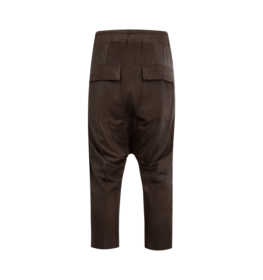 Rick Owens o1h1sh11225 Drawstring Cropped Pant in Brown Size US 34 / EU 50 - 2 Thumbnail