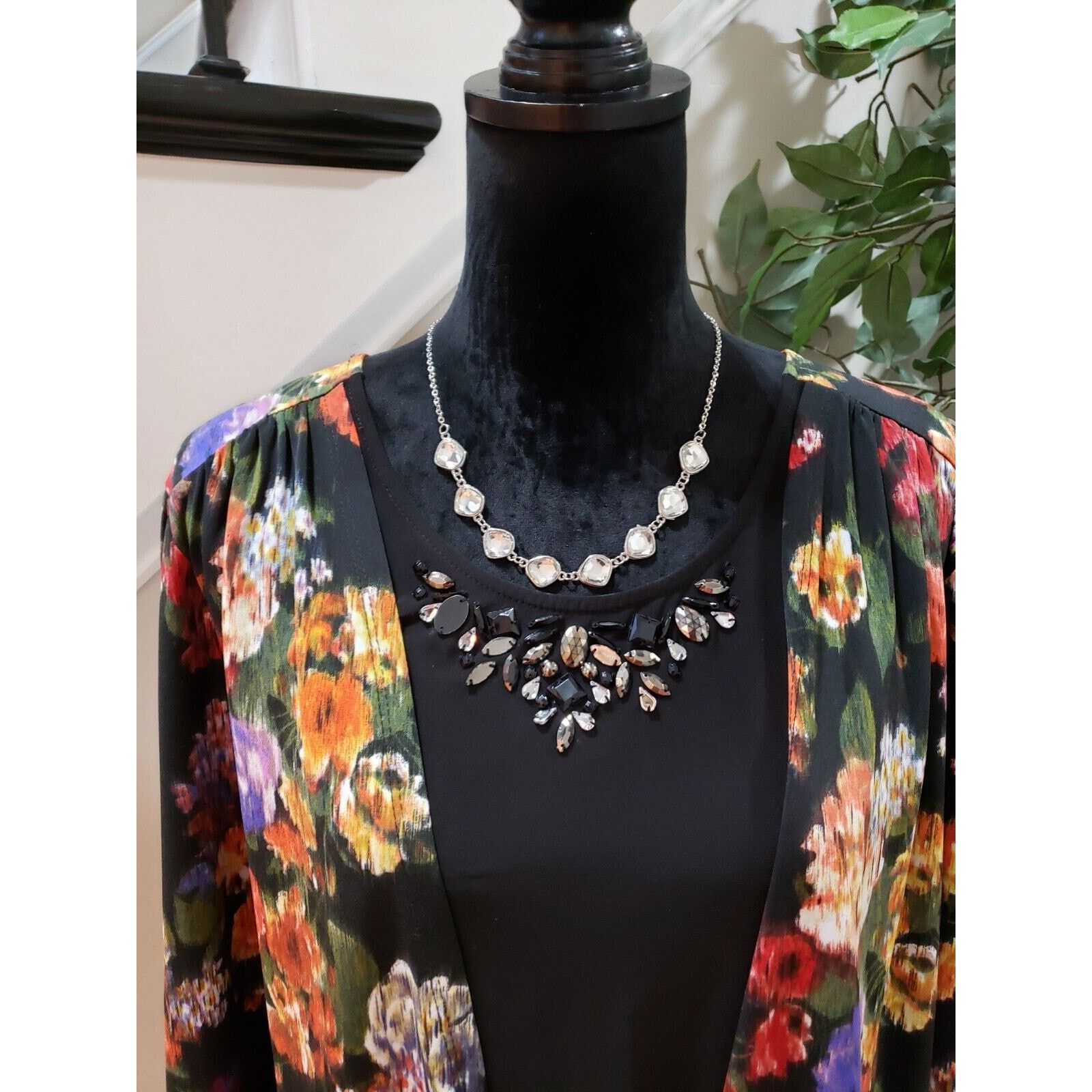 Other New Directions Polyester Round Neck Long Sleeve Blouse 3X Size 3XL / US 20-22 - 2 Thumbnail