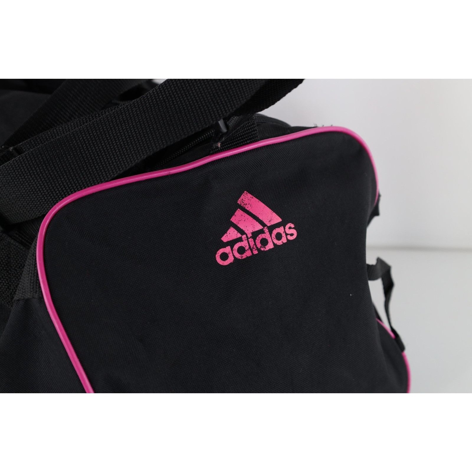 Adidas Vintage 90s Y2K Adidas Spell Out Big Logo Gym Duffel Bag Size ONE SIZE - 8 Thumbnail