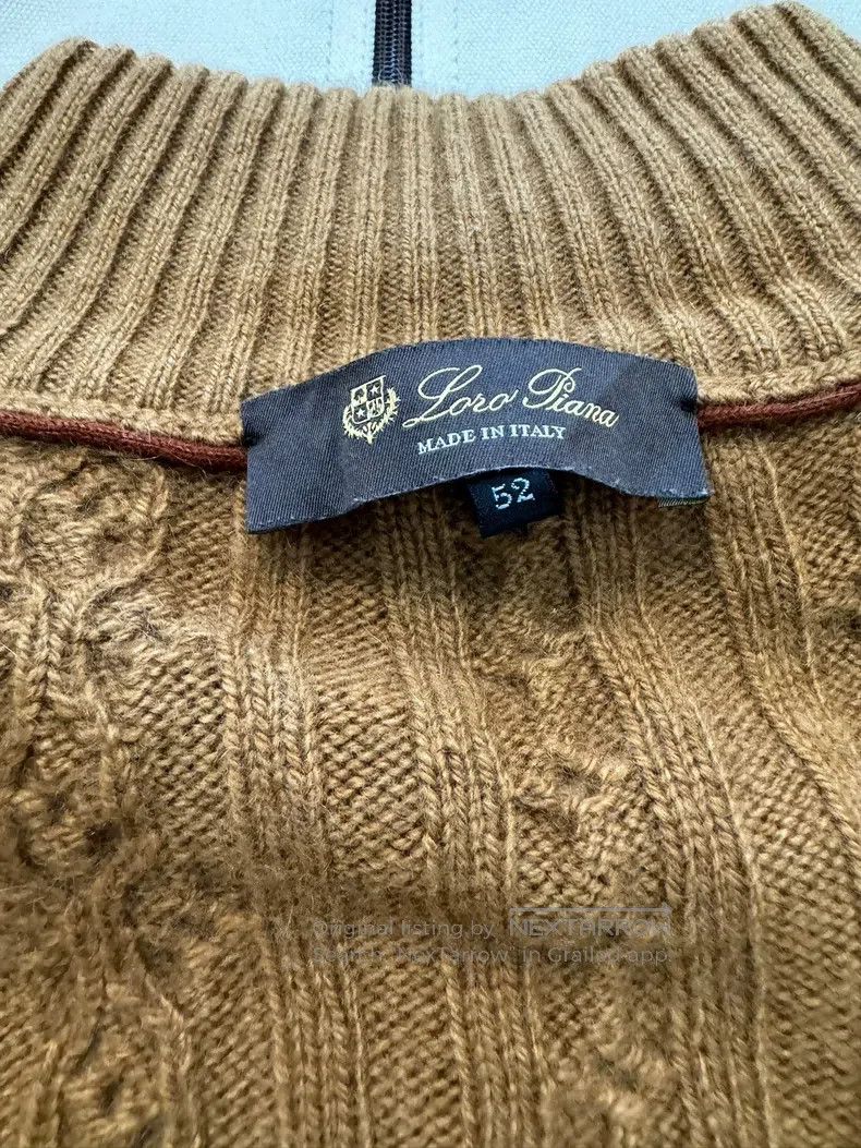 Loro Piana Loro Piana Cashmere Sweater, Camel Color, Classic Style Size US L / EU 52-54 / 3 - 4 Thumbnail