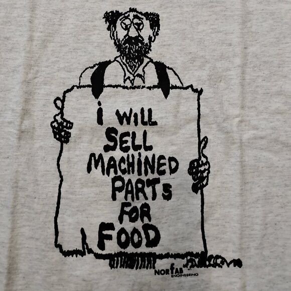 Other DS Vintage Norfab Engineering Sell Parts For Food T-Shirt Size US XL / EU 56 / 4 - 1 Thumbnail