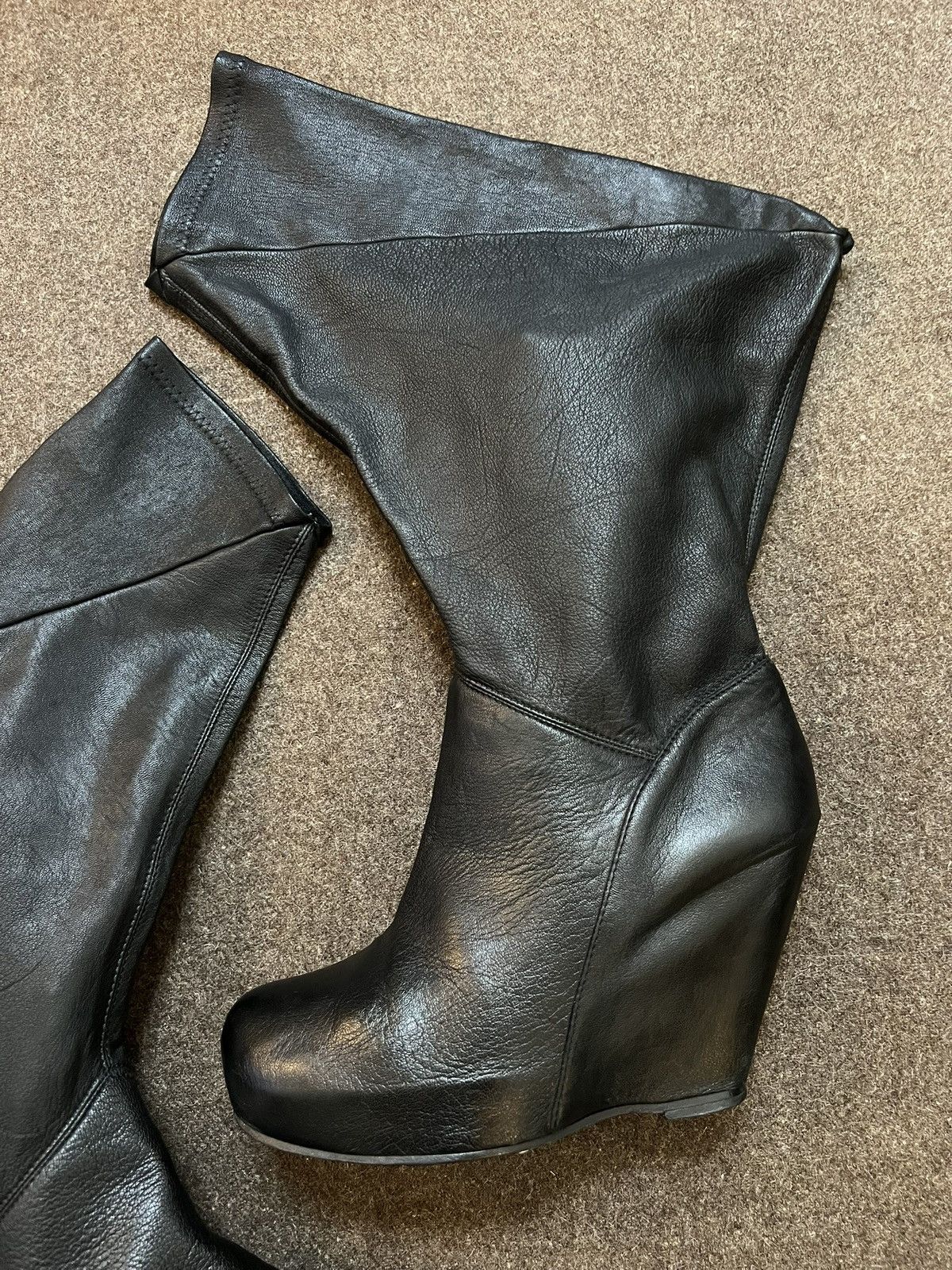 Rick Owens Rick Owens FW09 Volume Wedge Boots Size US 6.5 / IT 36.5 - 4 Thumbnail