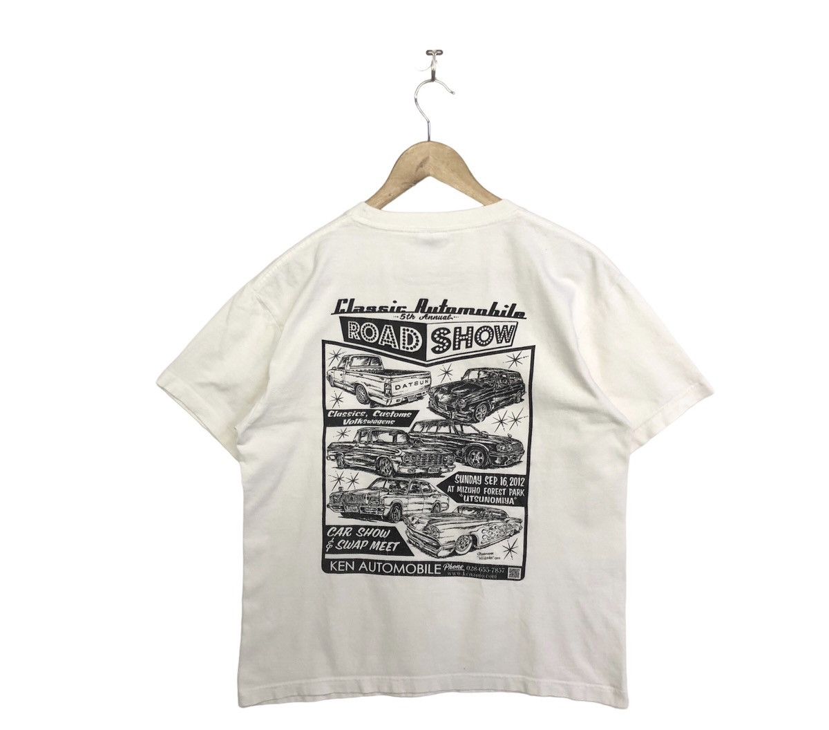 Vintage Moon Eyes Wildman 2012 Classic Automobile Event Tshirt Size US S / EU 44-46 / 1 - 1 Thumbnail