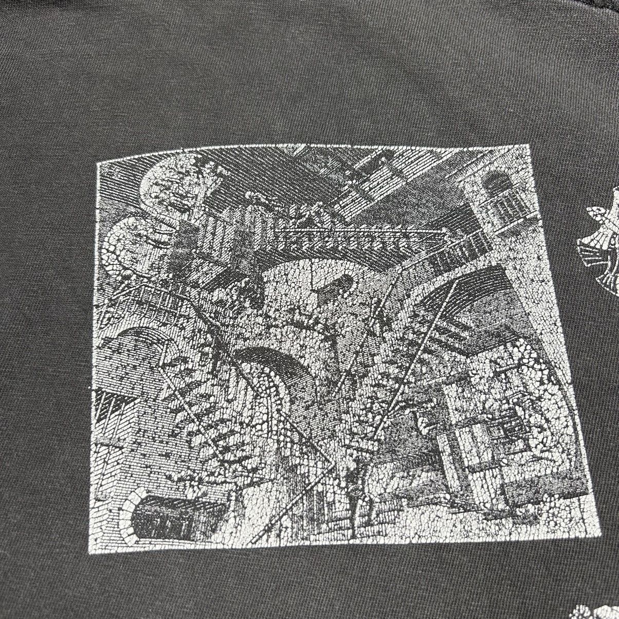 Vintage Vintage MC Escher Shirt Mens XL Black 1991 All Over Print Size US XL / EU 56 / 4 - 9 Thumbnail