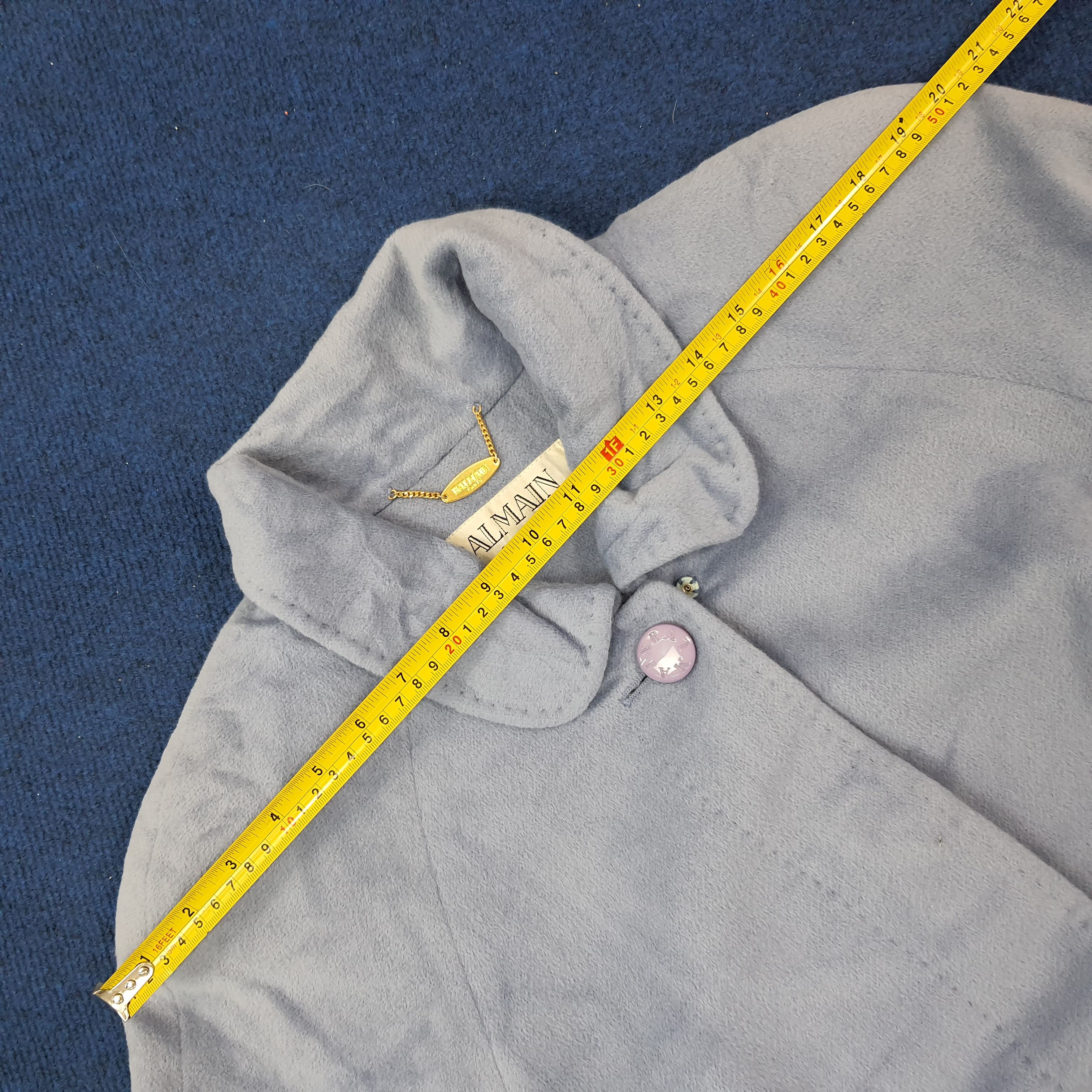 Balmain × Vintage Vintage Balmain Paris Trench Jacket C222N12 Size US M / EU 48-50 / 2 - 11 Thumbnail