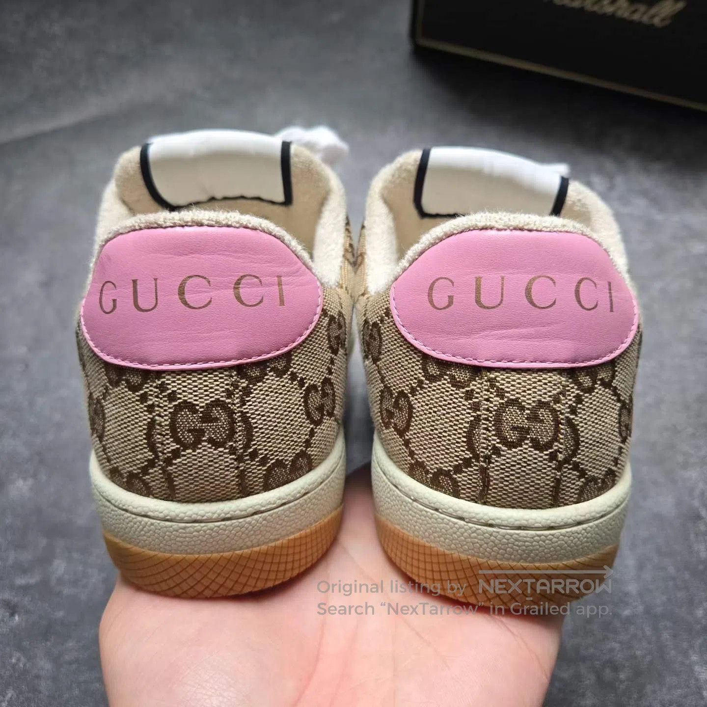 Gucci Guicci Pink Printed Monogrammed Dirty Shoes| Size US 6 / IT 36 - 5 Thumbnail