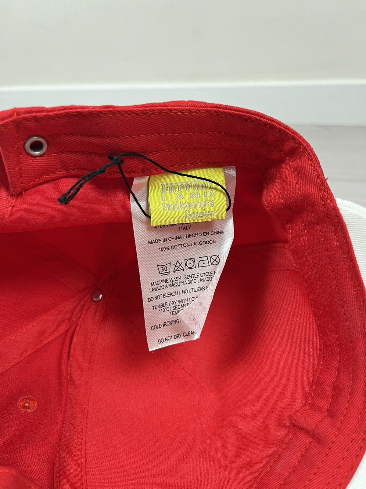 Ferrari Ferrari Land Formula One Racing Team Official Red Cap Hat Size ONE SIZE - 8 Thumbnail