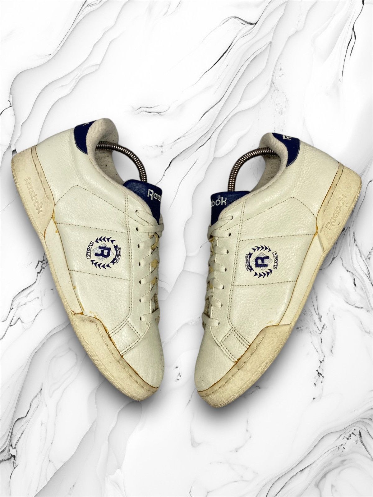 Reebok Vintage Reebok Y2K Drill Leather Sneakers Low Tops Size US 11.5 / EU 44-45 - 1 Thumbnail