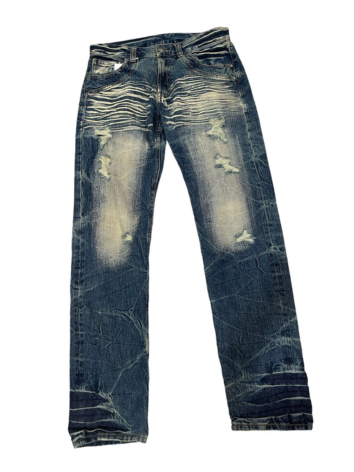 Japanese Brand ❌ON SALE❌ Flare Jeans Distressed Watermark Design Claw Size US 32 / EU 48 - 1 Thumbnail
