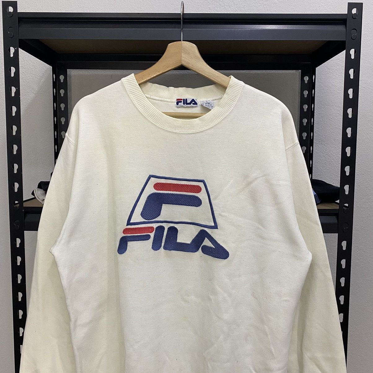 Fila × Vintage Vintage Fila Big Logo Sweatshirt Crewneck❗️ Size US M / EU 48-50 / 2 - 2 Thumbnail